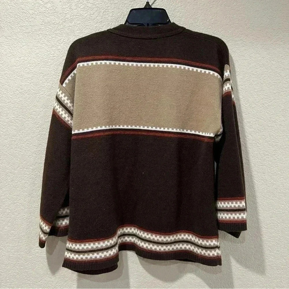 Vintage Sears Vintage Sweater Cardigan Brown Pockets Women’s Size Medium - Picture 13 of 16